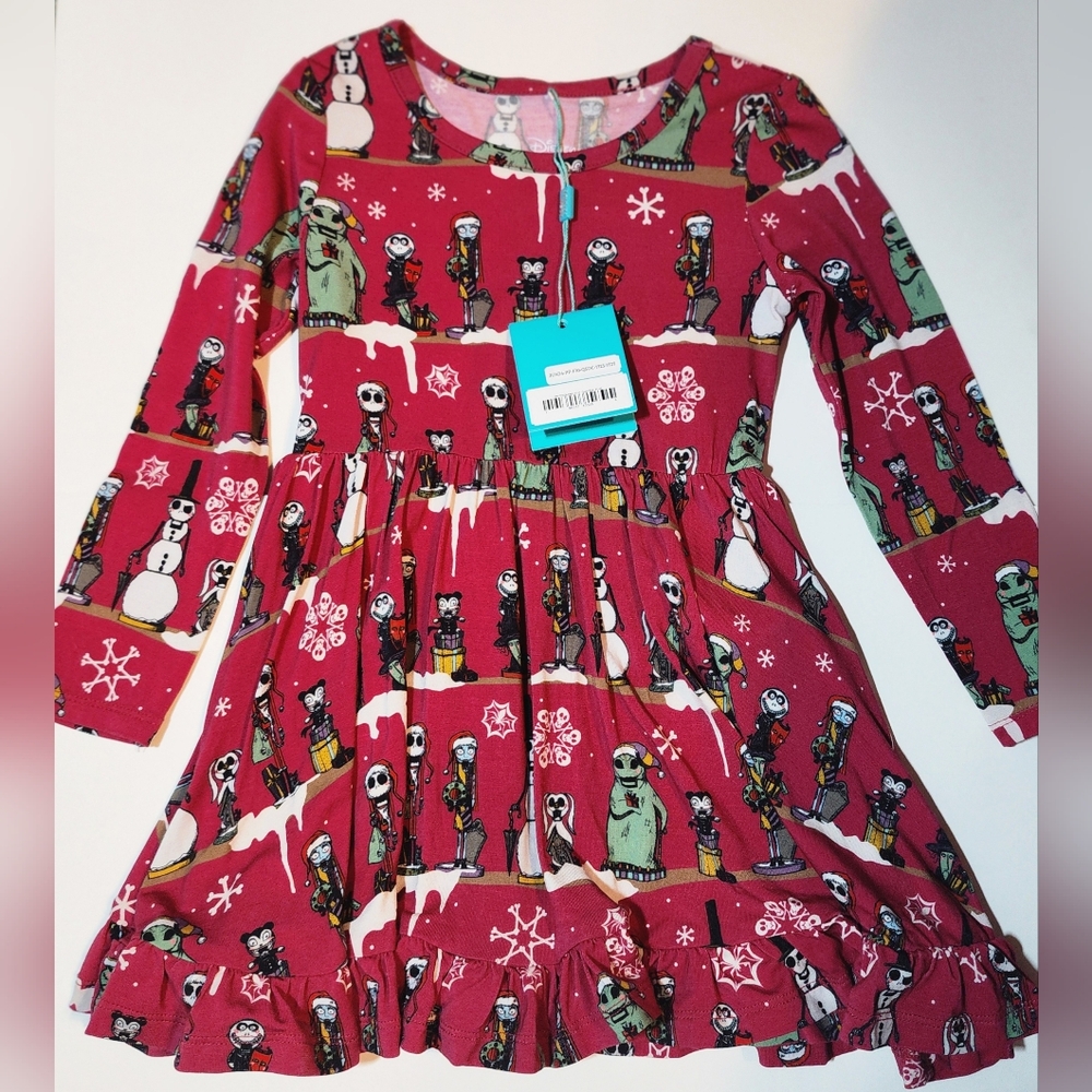 Posh Peanut Nightmare Before Christmas Folly and Fright Twirl Dress 3T/4T